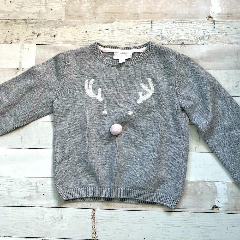 Girls reindeer sweater